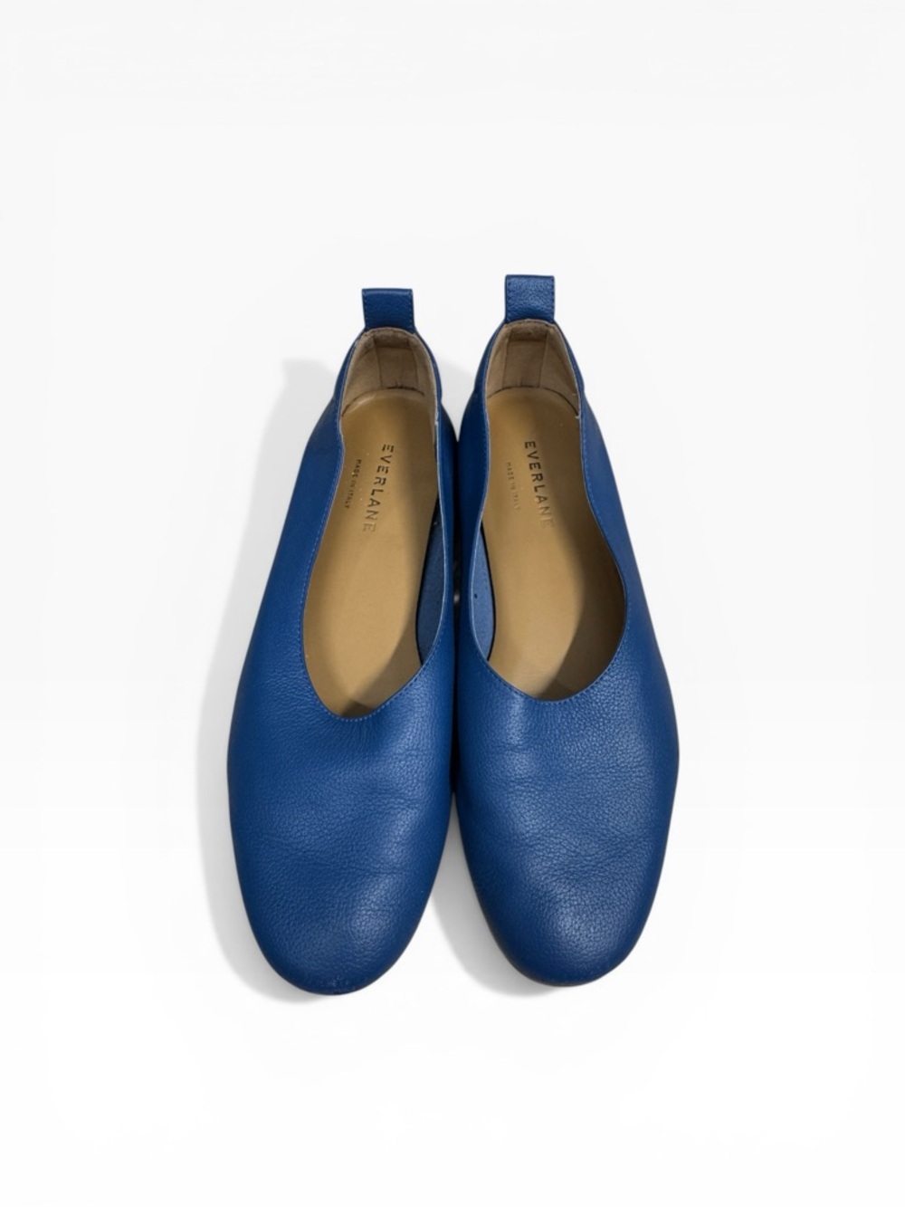 Everlane Blue Leather Ballet Flats - Picture 4 of 11
